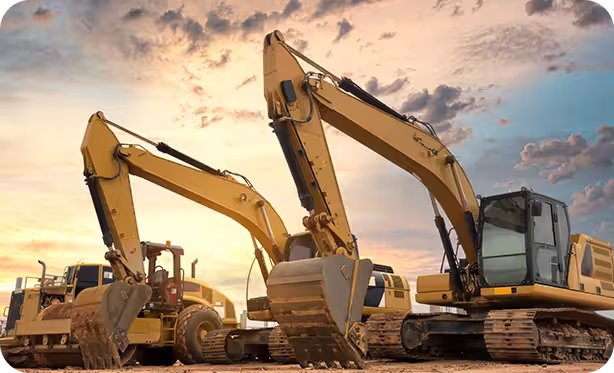 Excavator, Grader, Tractor, Loader, Pipe Layer, Bulldozer, Compactor